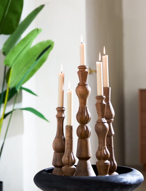 Kandelaar Tavola Hout - Afbeelding 3